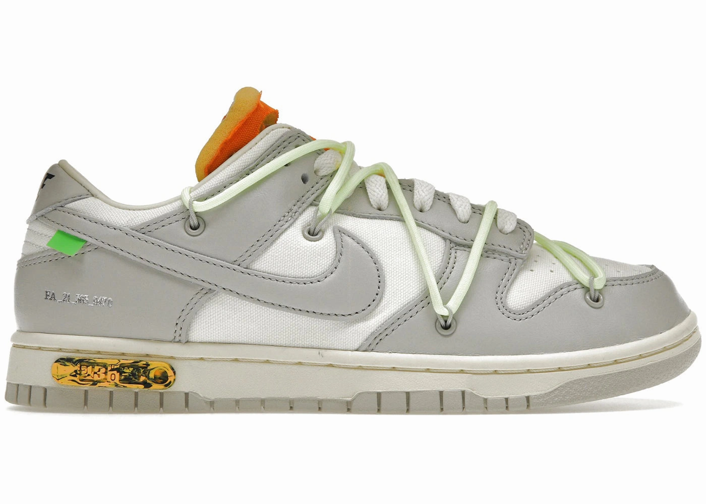 advanced Nike Dunk Low Off-White Lot 43 (Preowned Size 10)