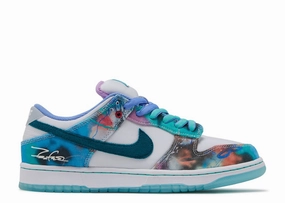 breathable - lining - breathability shoes Anti - glare Futura Laboratories X Dunk Low SB "Bleached Aqua"