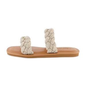 Shine Braided Rhinestone Dress Sandal