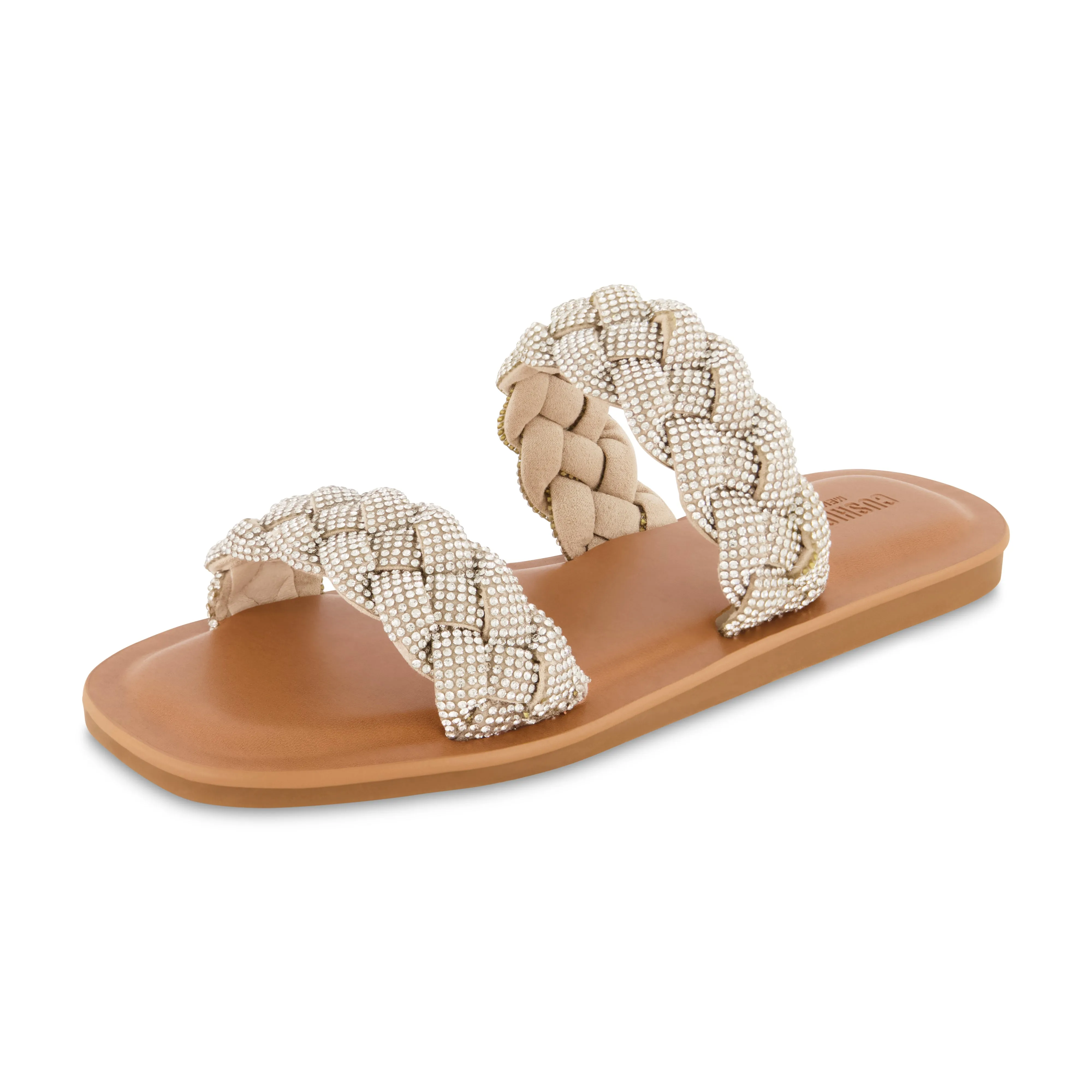 Shine Braided Rhinestone Dress Sandal