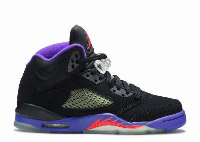 Jordan 5 Retro Raptors Fierce Purple (GS) (Preowned) running in humid weather shoes Professional - athlete