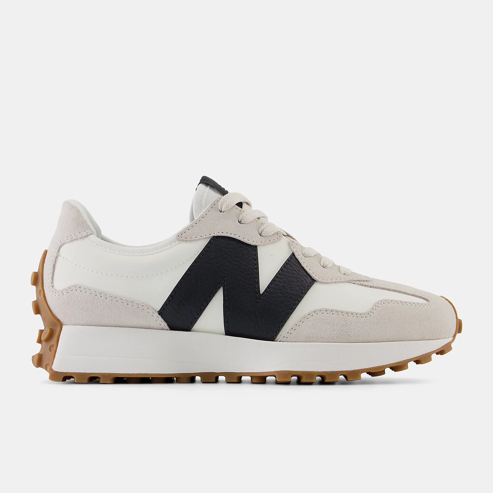 Women's New Balance 327 'Moonbeam/Black' Essential Look Padded Tongue