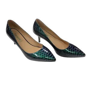 Shoes Heels Kitten By Clothes Mentor In Snakeskin Print, Size: 7