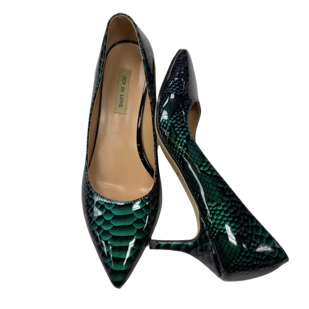 Shoes Heels Kitten By Clothes Mentor In Snakeskin Print, Size: 7