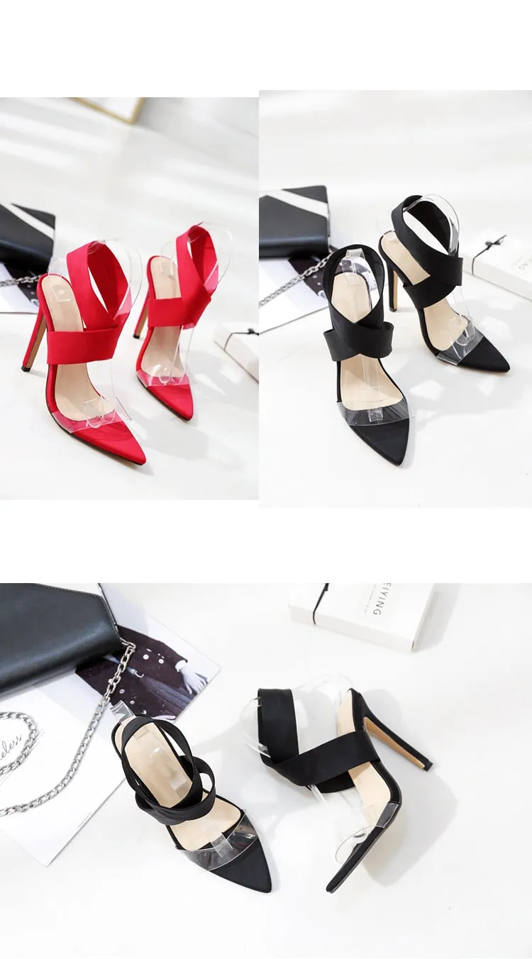 Simple Cross Strap Open Toe Heels (3 Styles To Choose From)