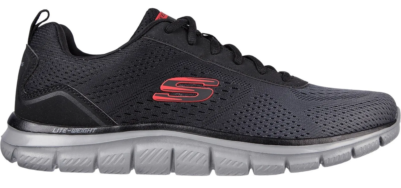 Skechers 232399W Track Ripkent Mens Lace Up Wide Fitting Trainer