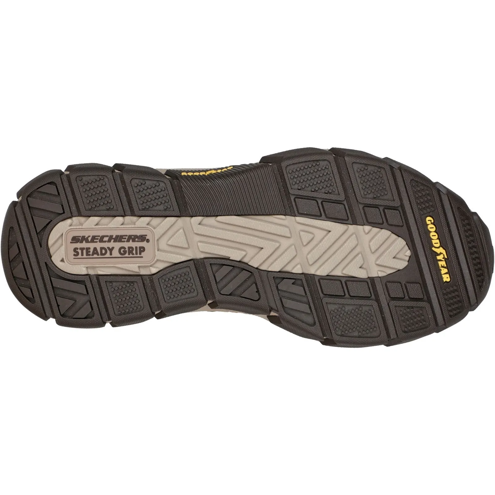 Skechers Mens Respected Trainers - Brown