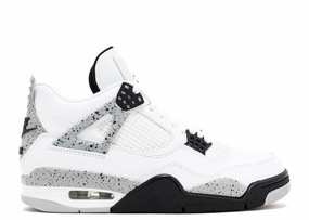 lace - up design square - toe shoes Jordan 4 Retro White Cement (2016) (Preowned Size 13)
