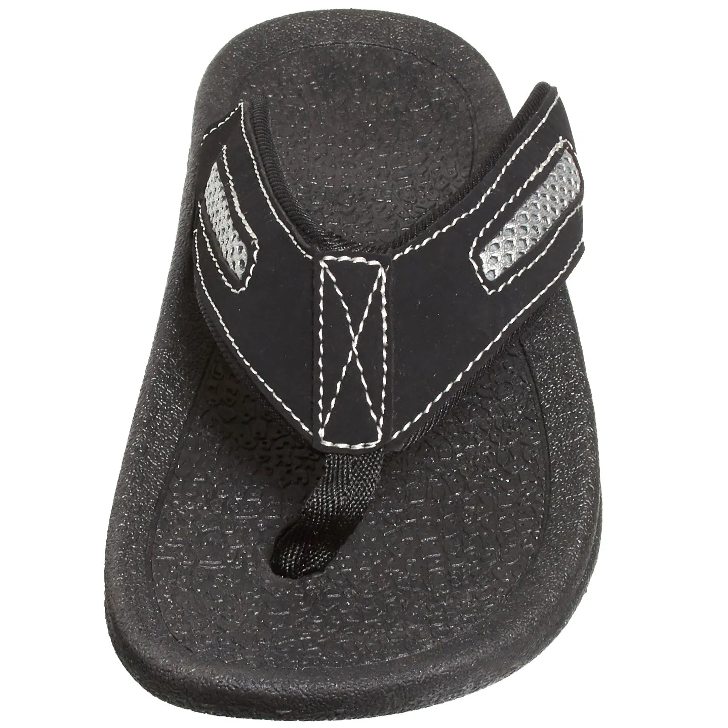 Skysole Mens Rugged Thong Rugged Sandals With Mesh Insert