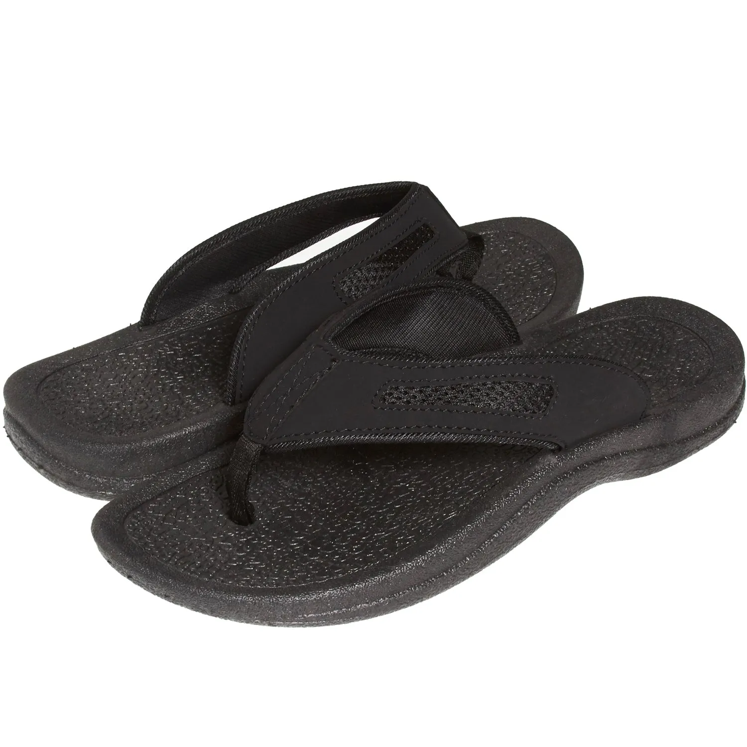 Skysole Mens Rugged Thong Rugged Sandals With Mesh Insert