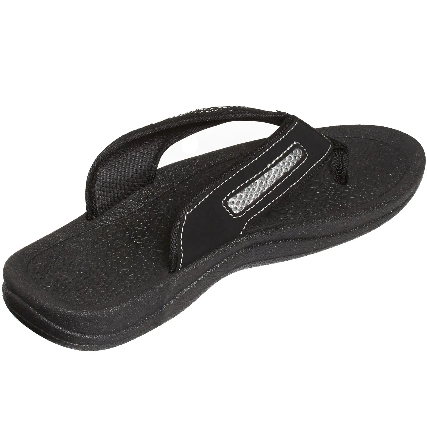 Skysole Mens Rugged Thong Rugged Sandals With Mesh Insert