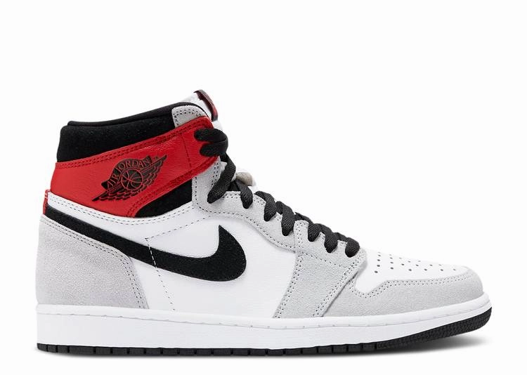 Jordan 1 Retro High Light Smoke Grey bendable running shoes