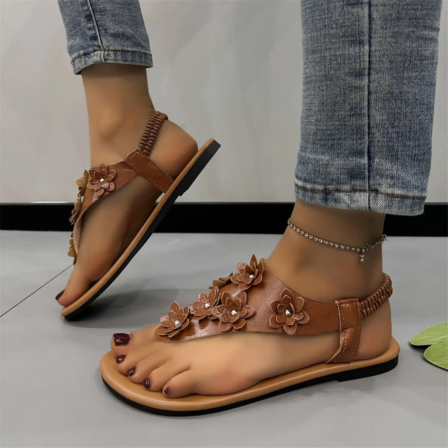 Slippers For Women Flip Flops For Women Men Summer Yoga Outdoor Beach Thong Sandals For Shower Non-Slip Slippers