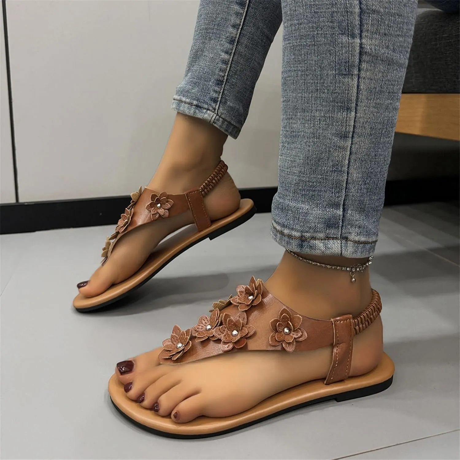 Slippers For Women Flip Flops For Women Men Summer Yoga Outdoor Beach Thong Sandals For Shower Non-Slip Slippers