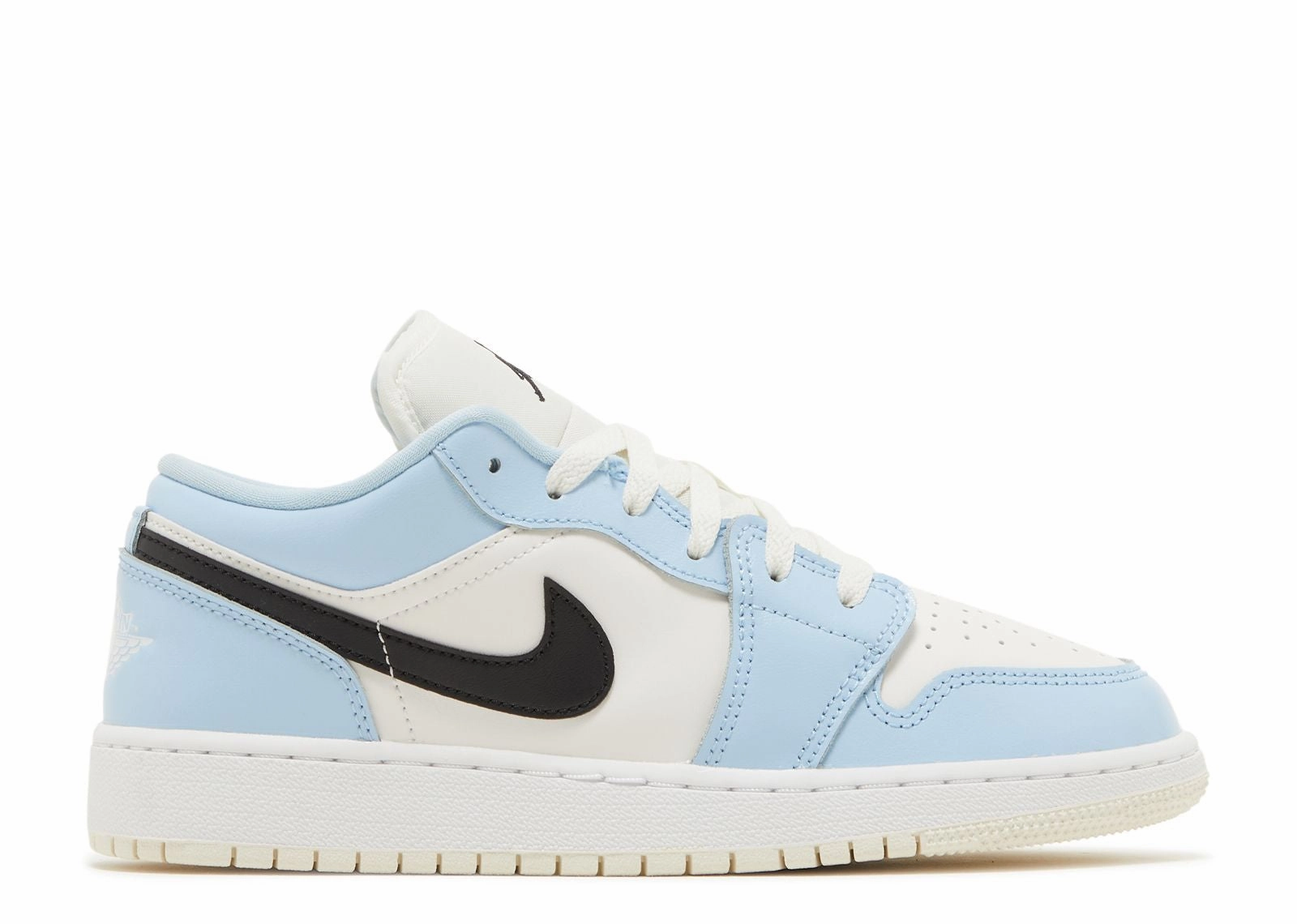 Air Jordan 1 Low GS "Ice Blue" (Myrtle Beach Location) Strong Stitching