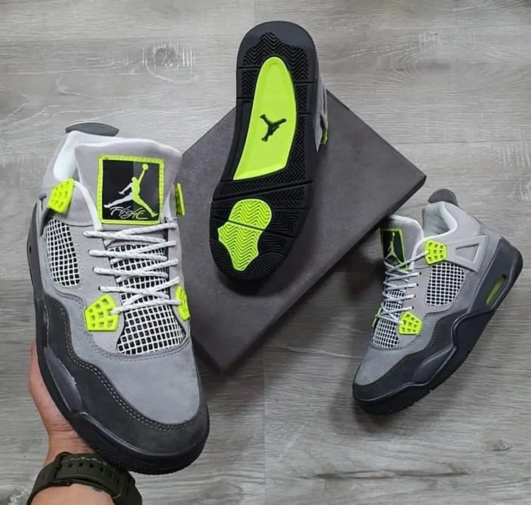 Jordan 4 Retro SE 95 Neon forefoot - padded running shoes