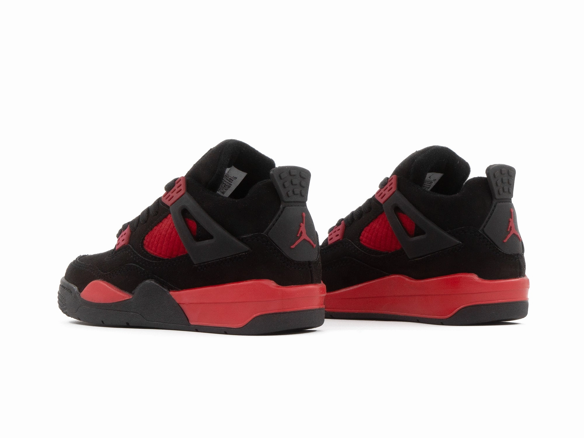 Tenis Retro 4 Negro Rojo Ni?o Core Support