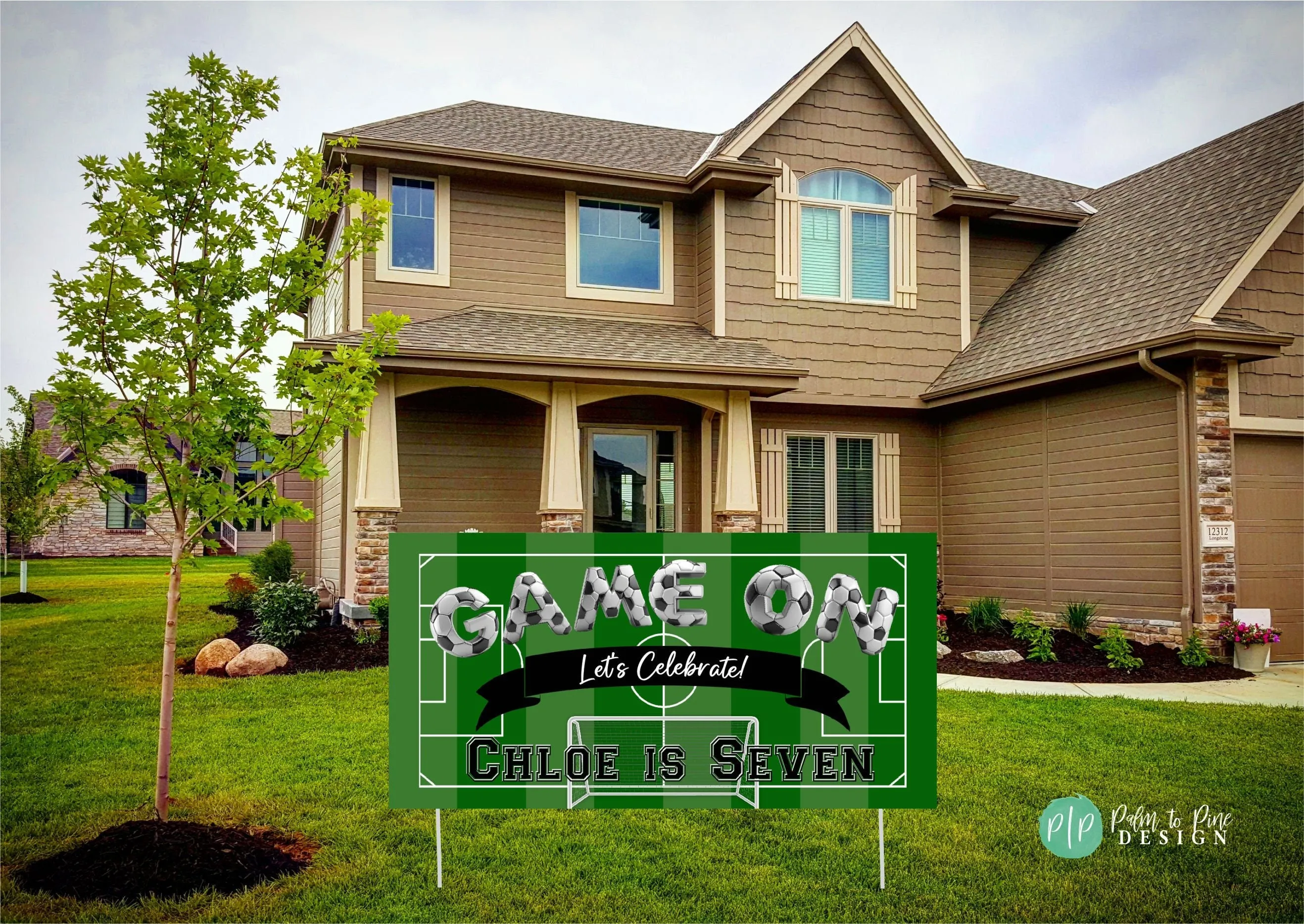 Soccer Birthday Personalized Banner