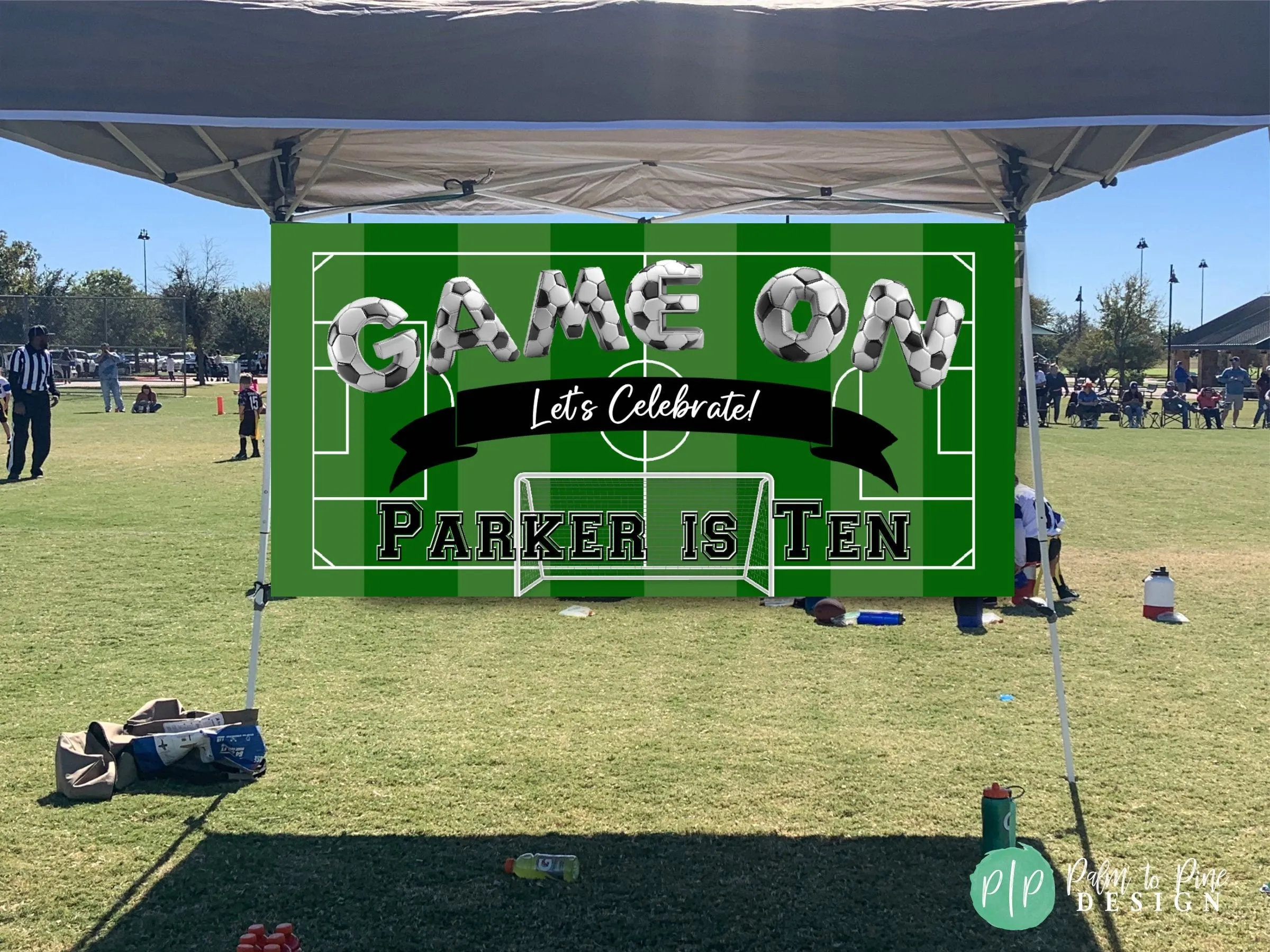Soccer Birthday Personalized Banner