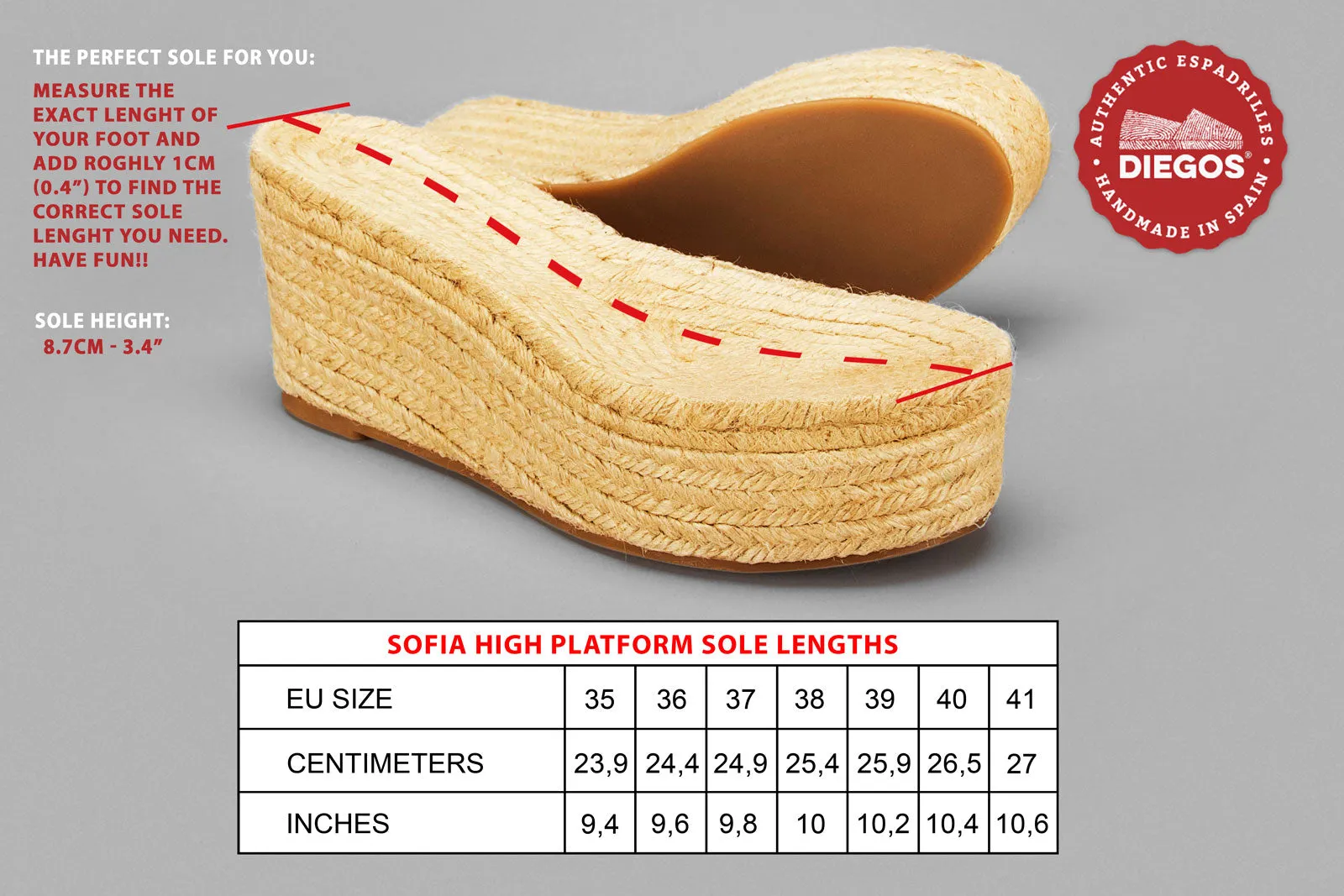 Sofia high platform sole