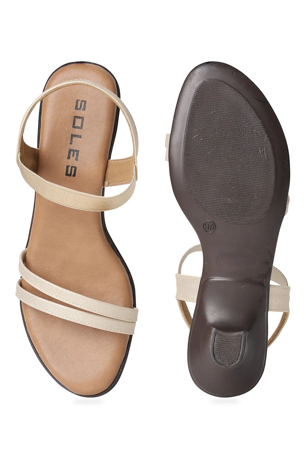 SOLES Double Strap Heels