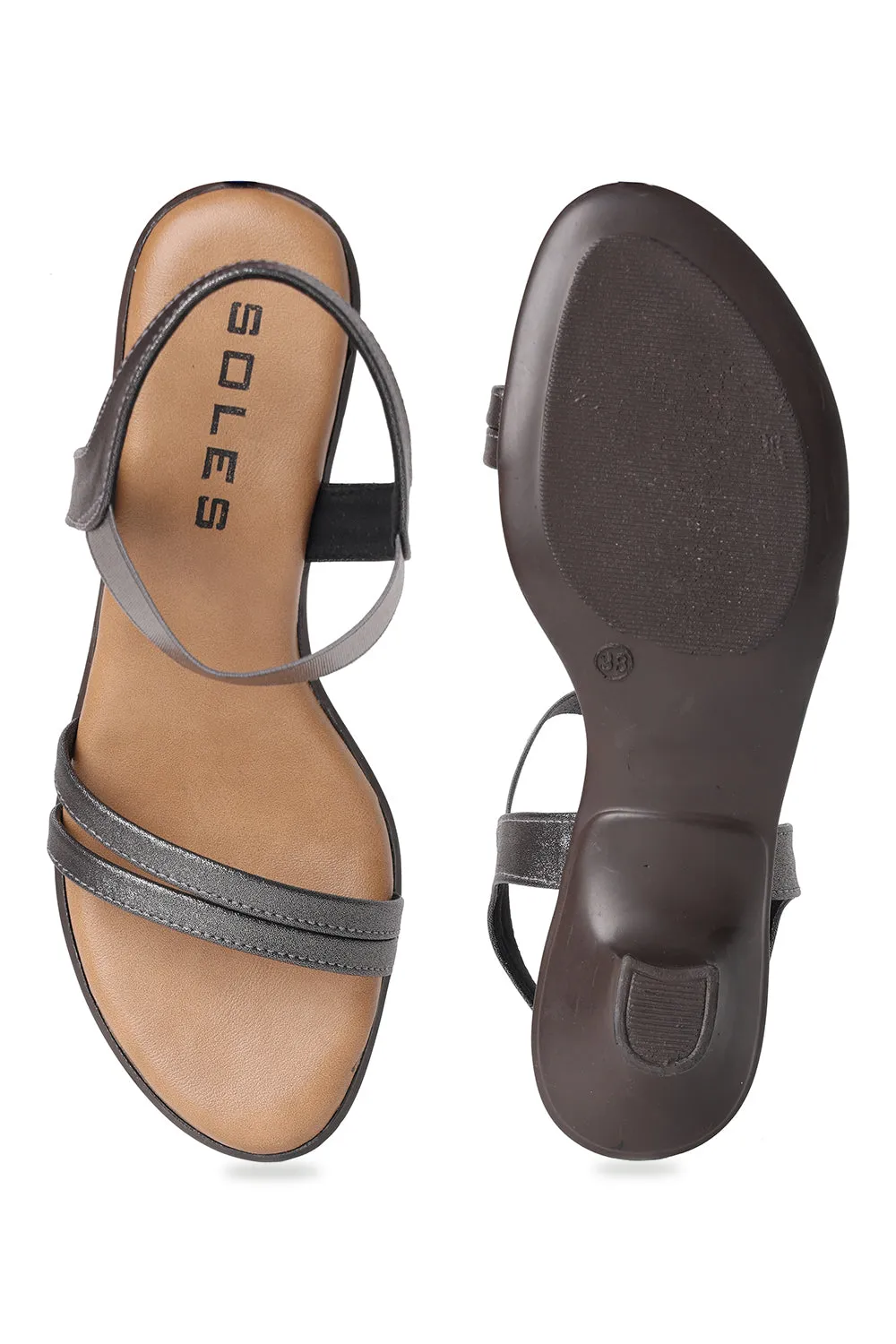 SOLES Double Strap Heels