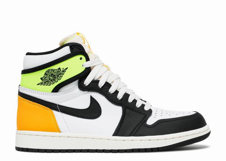 Comfortable Cushions Jordan 1 Retro High White Black Volt
