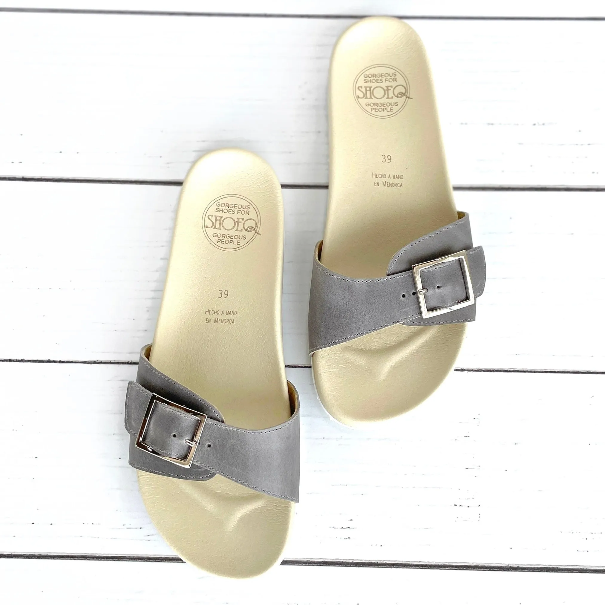 Sophia Slide in Vintage Grey