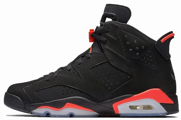 snug - fit shoes Icy Terrain Air Jordan 6 Retro OG Black Infrared 2019