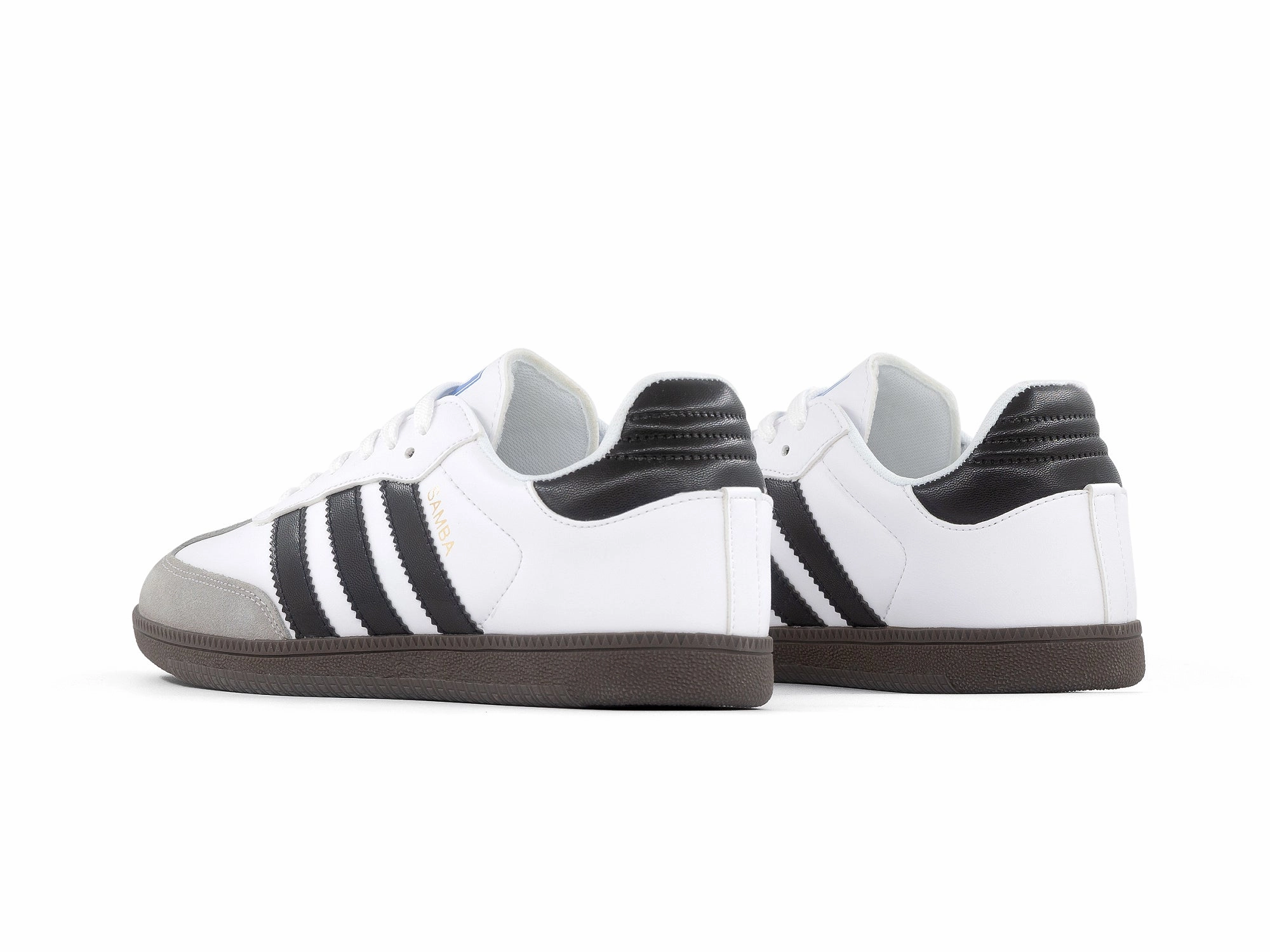 Tenis Samba Blanco Negro Gris Gym Style Stretchable