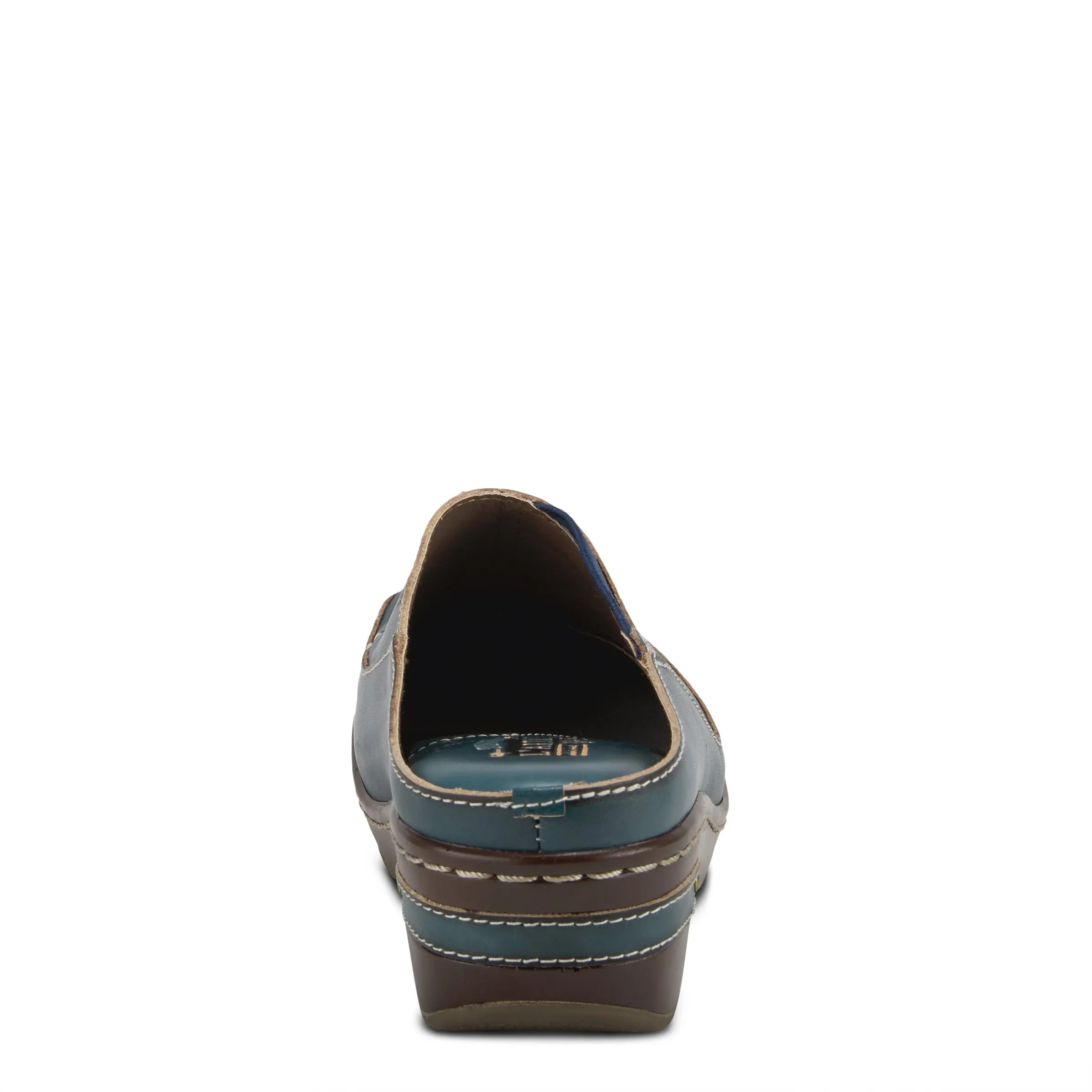 Spring Step Shoes  L'Artiste Chino Clogs Women’s Hand Painted Leather 2" Heel