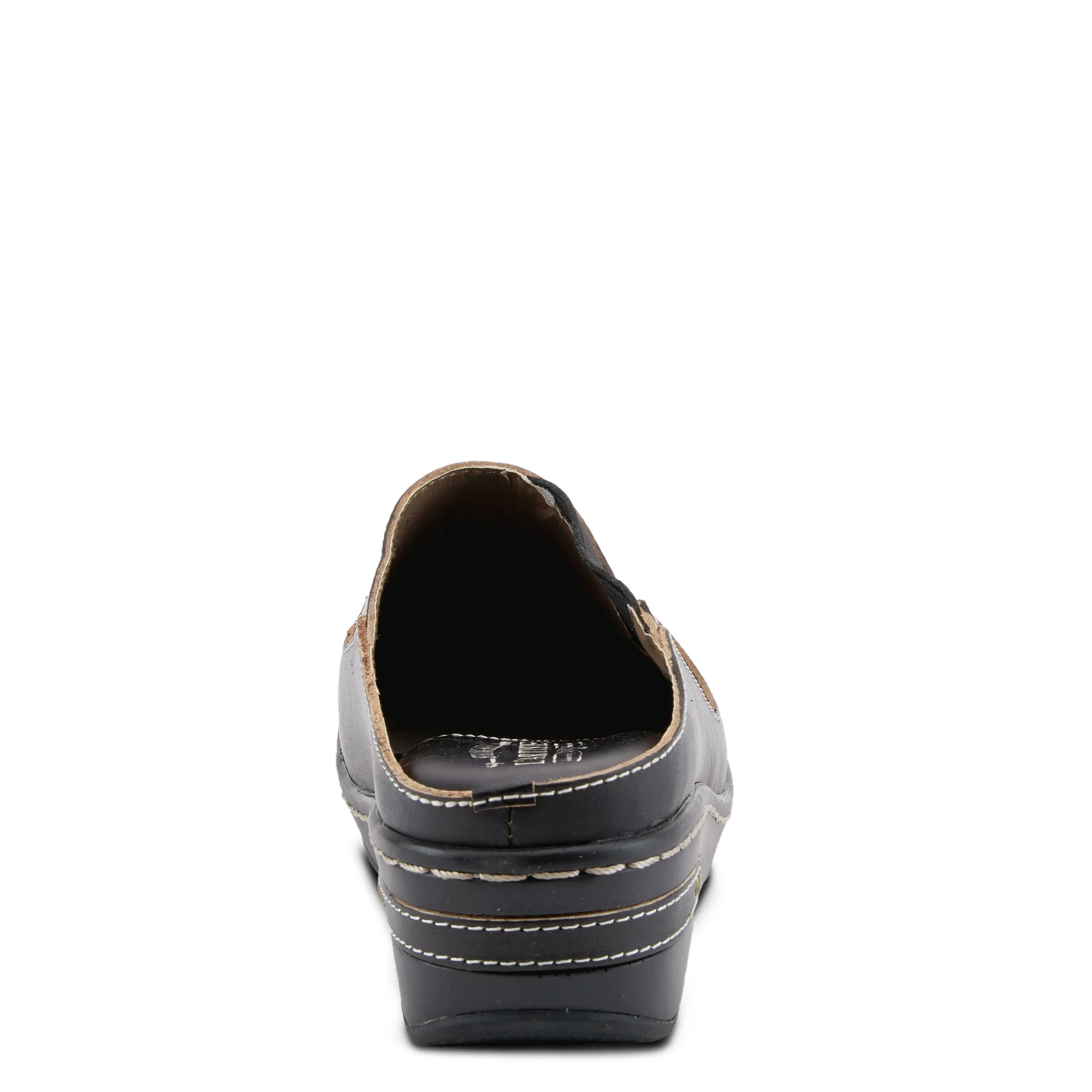 Spring Step Shoes  L'Artiste Chino Clogs Women’s Hand Painted Leather 2" Heel