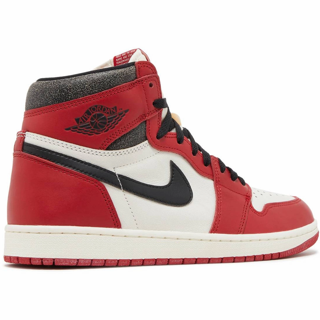 Air Jordan 1 Retro High OG "Chicago Lost & Found" (2022) Rubber Composite Fast Outing