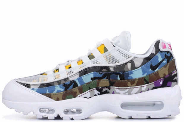 Nike Air Max 95 SP ERDL Party 'White' Basketball sneakers Flexible Tread Pattern