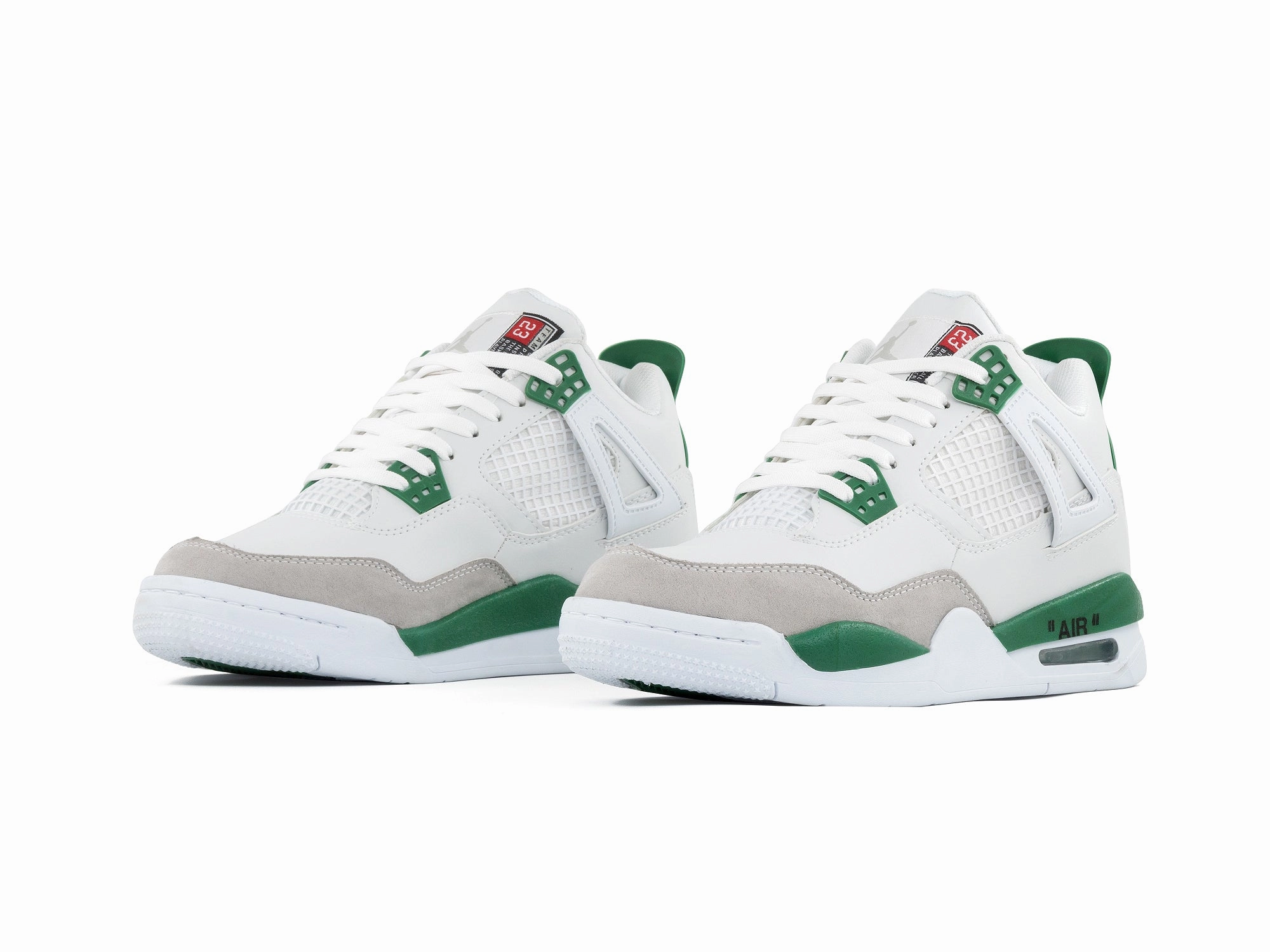 Tenis Retro 4 Blanco Verde rugby shoes responsiveness