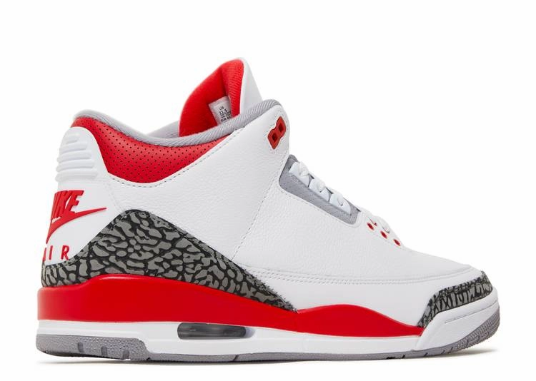 Jordan 3 Retro Fire Red (2022) Fashion Shoes Neutral Colors