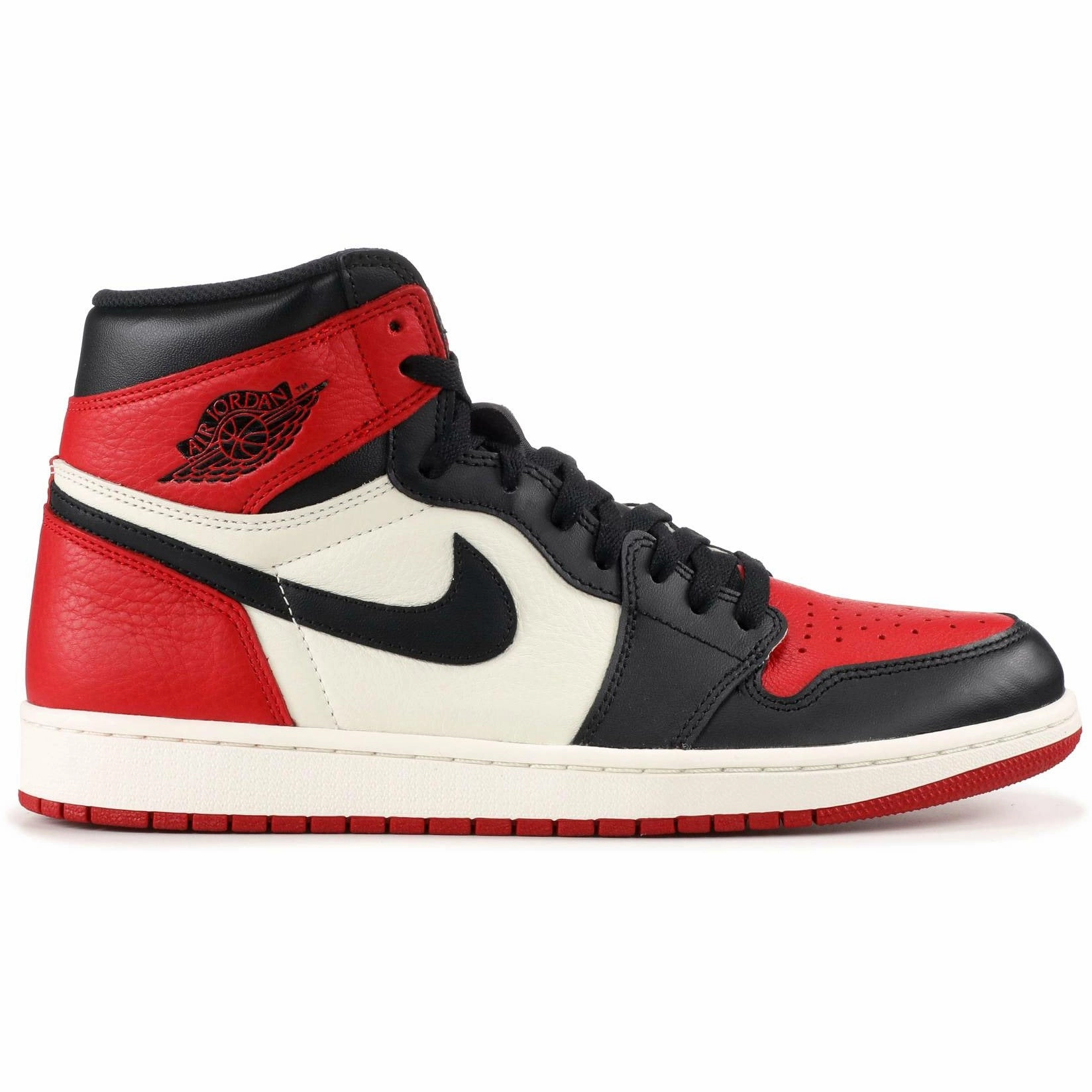 Air Jordan 1 Retro High "Bred Toe" (2018) Abrasion Resistant Welding Ethylene Vinyl Acetate
