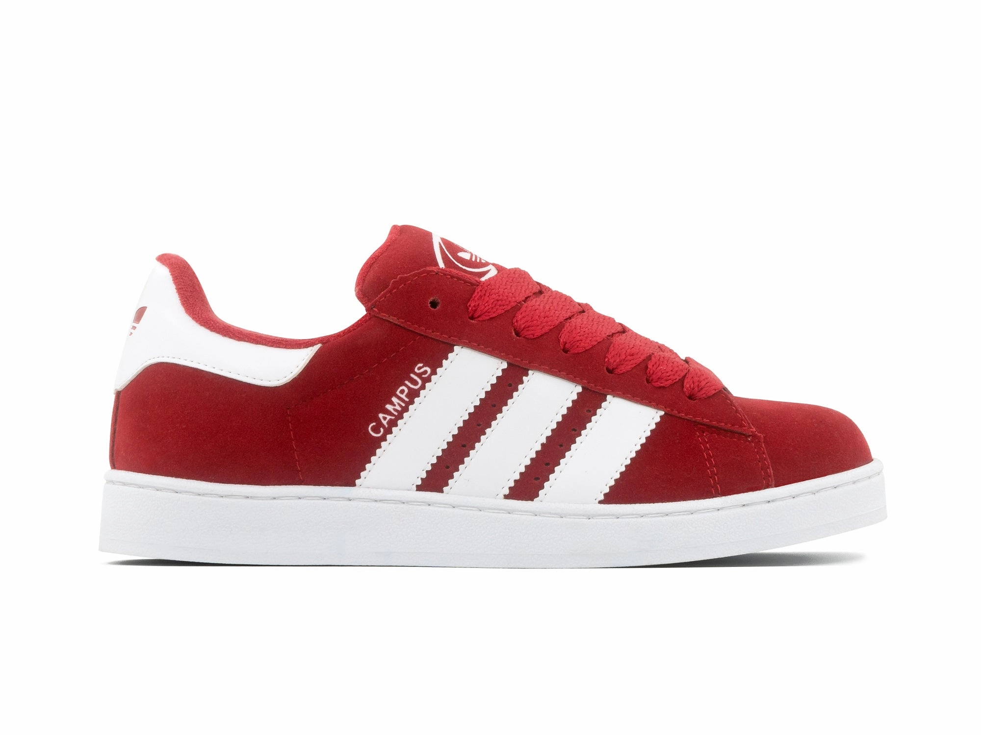 Tenis Campus Rojo Blanco Casual Vibe