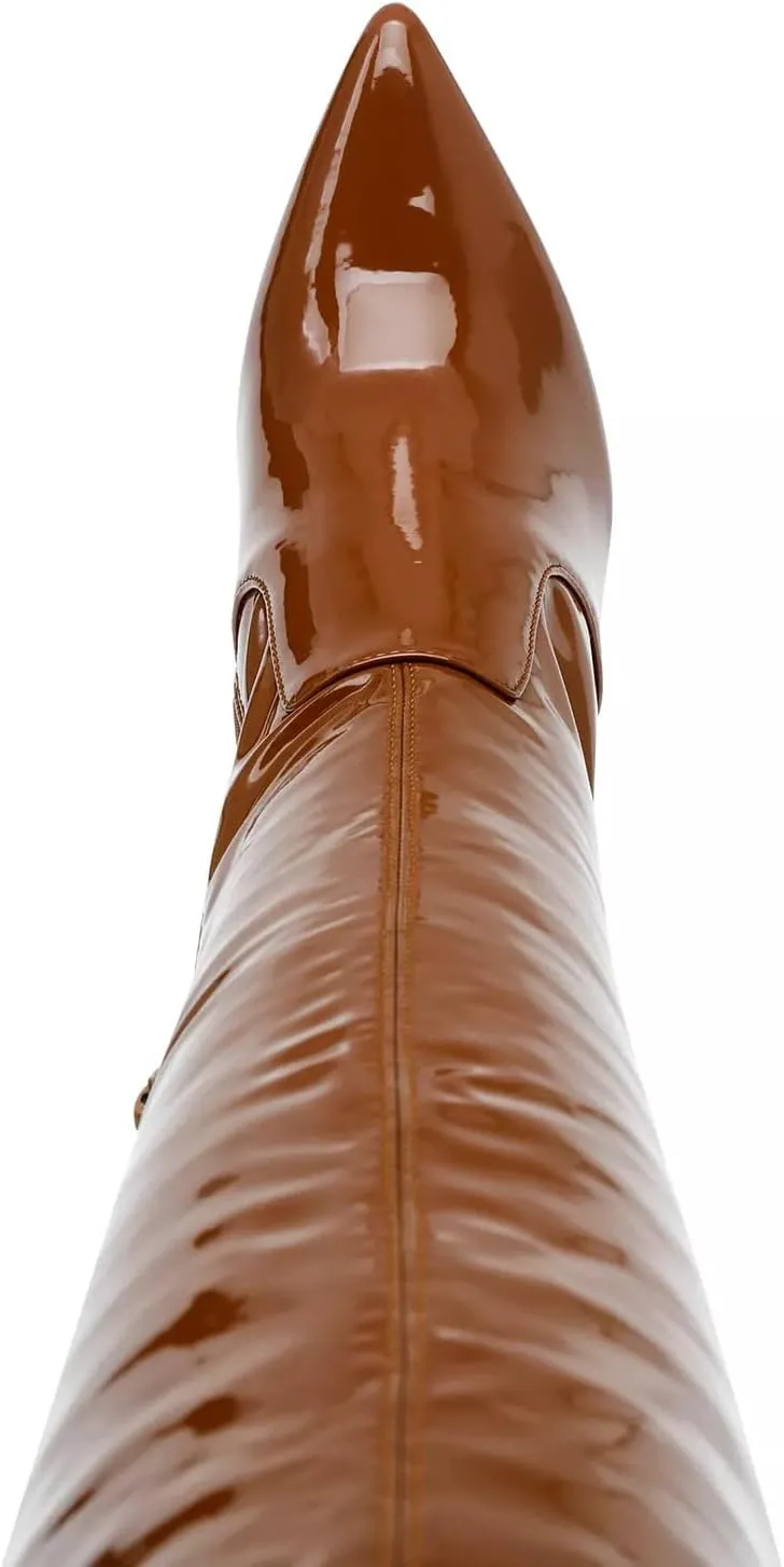 Steve Madden Vanquish Women's Faux Leather Over-the-Knee Thigh-High Boots
