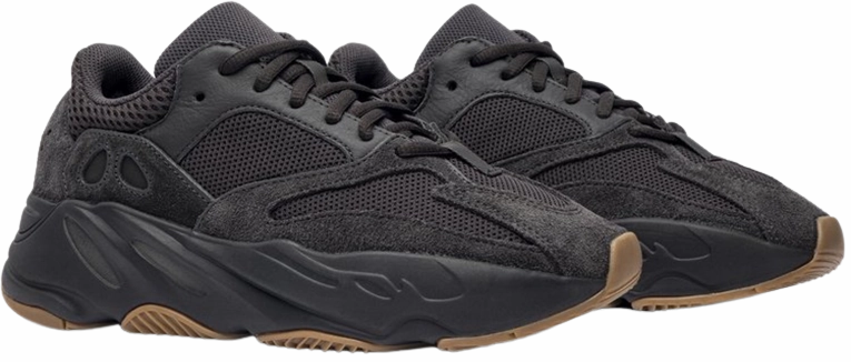 YZY 700 Utility Black Cushioned Footbed