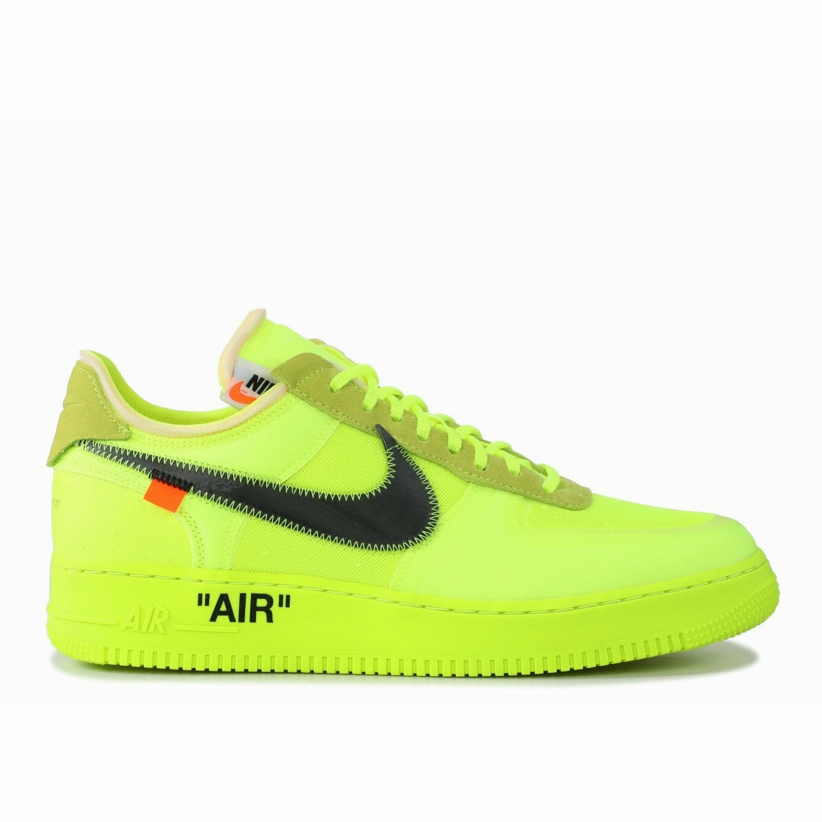 Off-White X Air Force 1 Low 2.0 "Volt" Breathable piece Slim Look