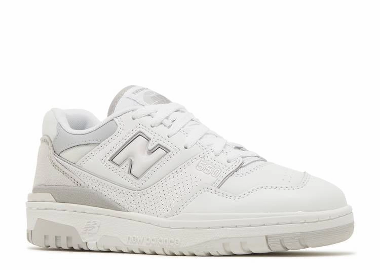 synthetic leather Balanced Fit New Balance 550 White Rain Cloud (W)