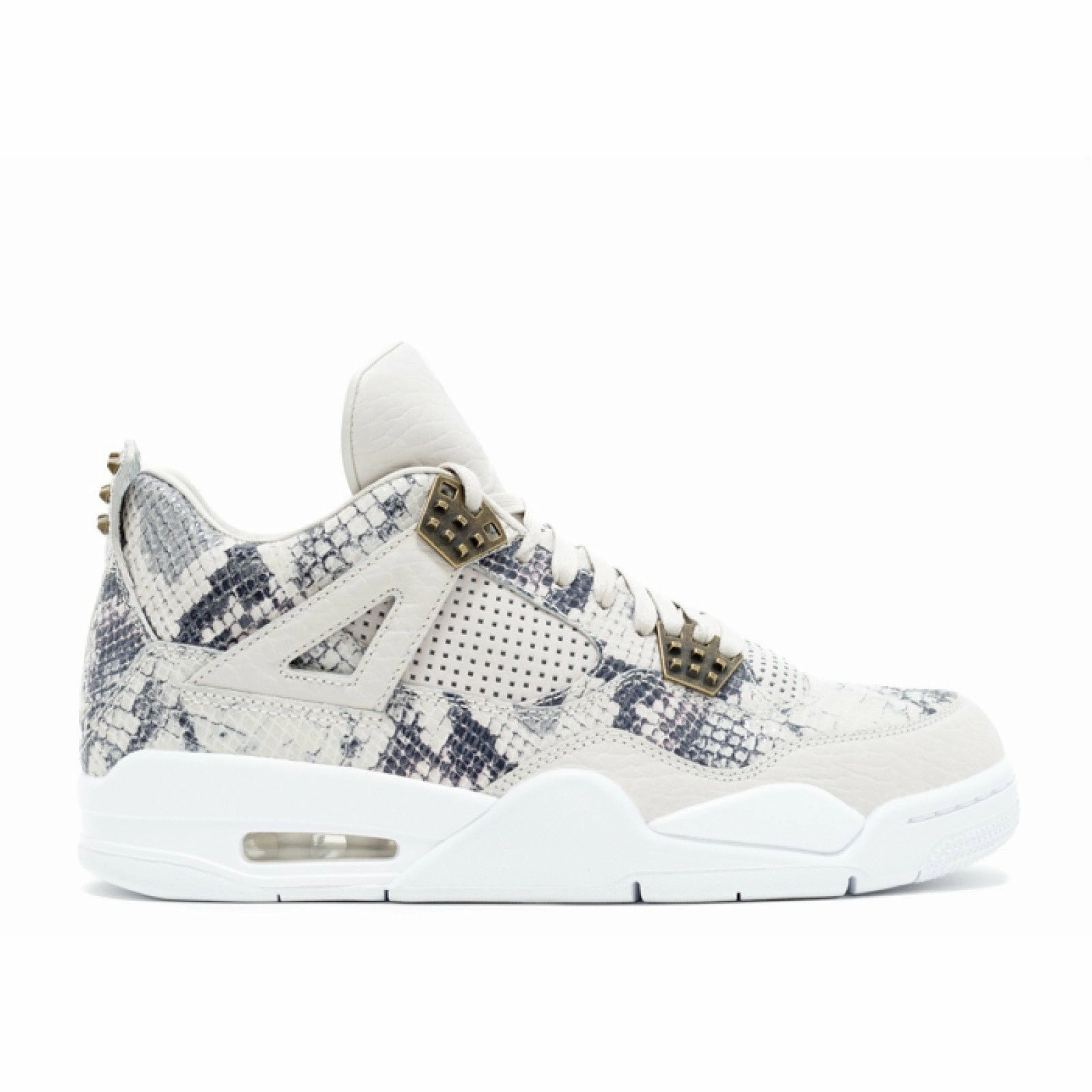 Air Jordan 4 Retro Premium Pinnacle "White Snakeskin" natural materials