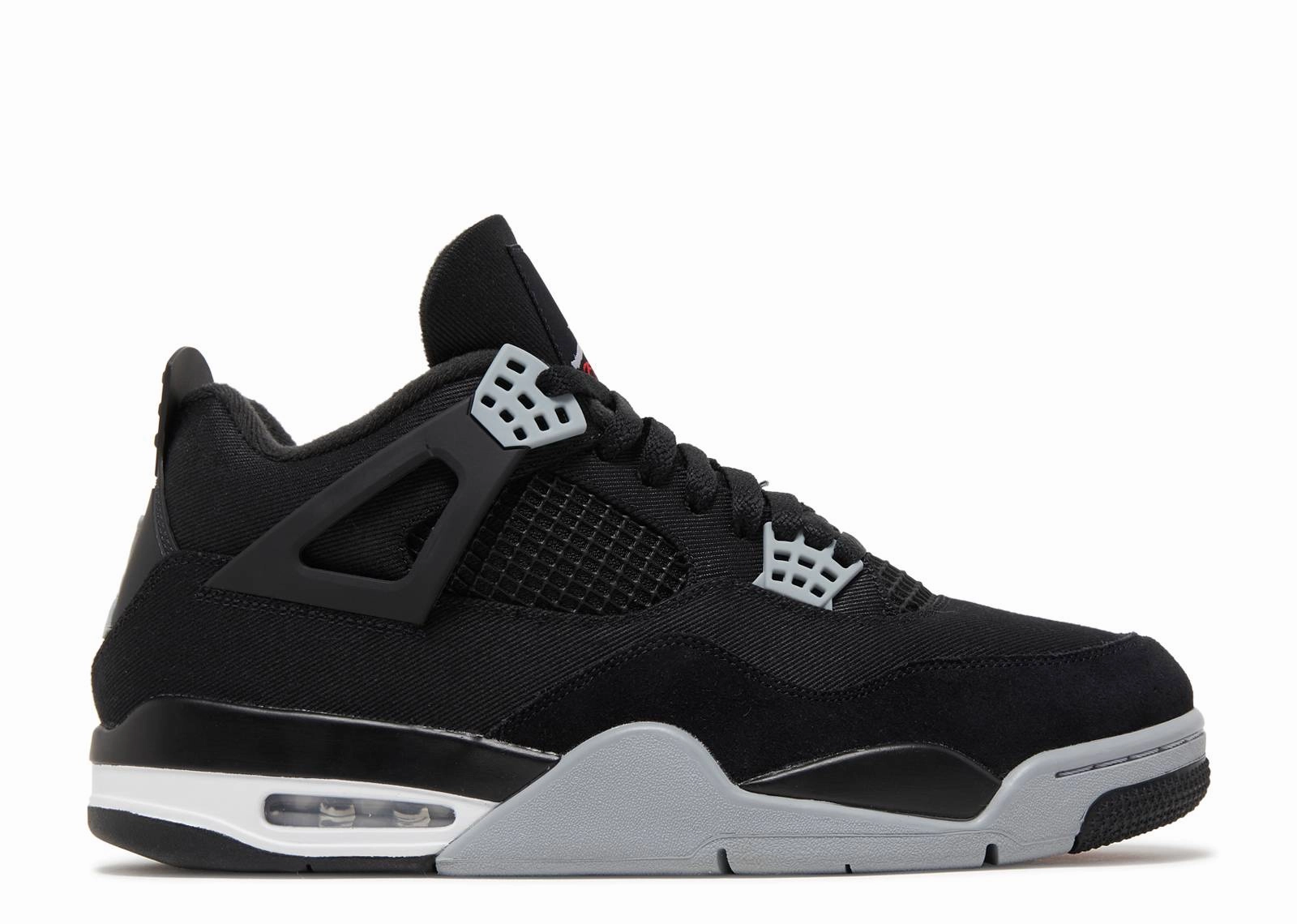 Responsive Support birthday - themed running wear Jordan 4 Retro Black Canvas (Preowned Size 13)