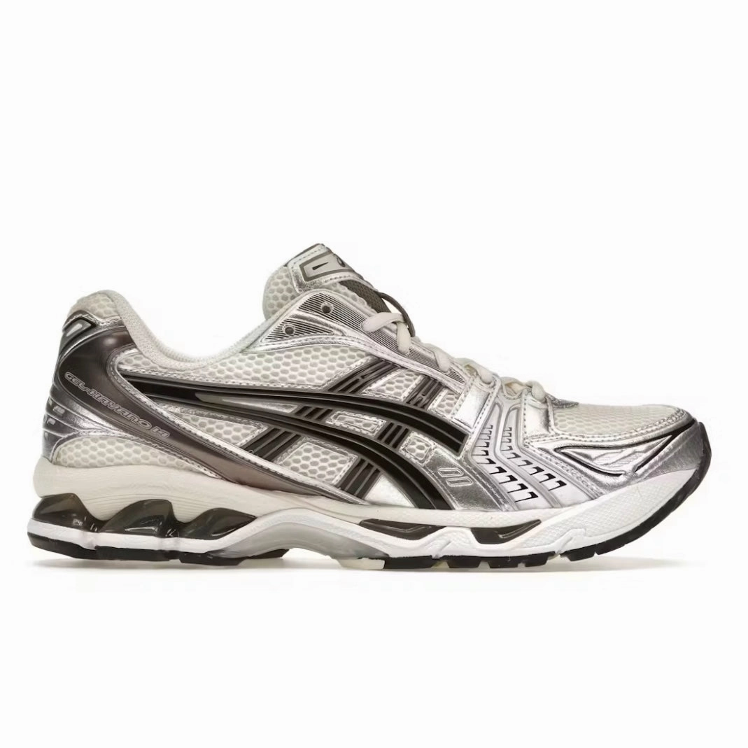quick - drying running shoes WideToeBox ASICS Gel-Kayano 14 Cream Black Metallic Plum