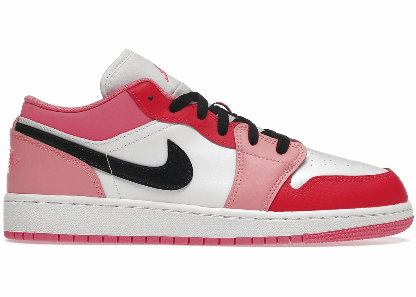 Jordan 1 Low Pink Red Collapsible Heel Design Modern Design
