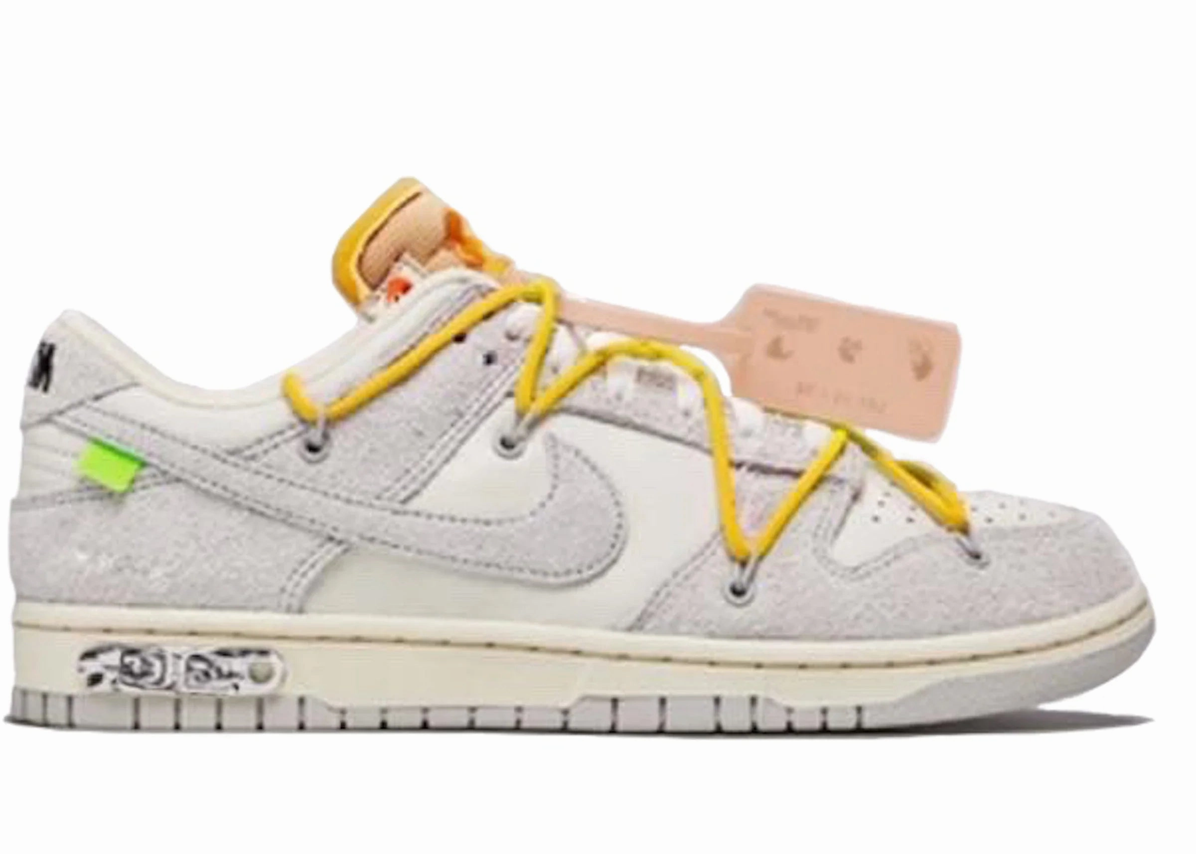 Easy Glide Nike Dunk Low Off-White Lot 39 Yellow