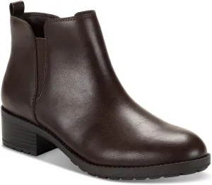 Style & Co. Womens GARNERR Stretch Faux Leather Ankle Boots