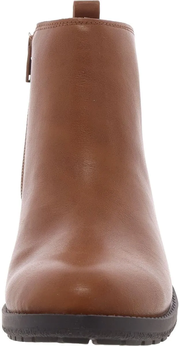 Style & Co. Womens GARNERR Stretch Faux Leather Ankle Boots