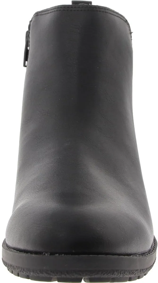 Style & Co. Womens GARNERR Stretch Faux Leather Ankle Boots